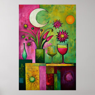 1850 Dreamlike Flow Poster