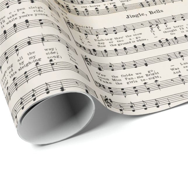 1850 Jingle, Bells! Christmas Wrapping Decoupage Paper (Roll Corner)