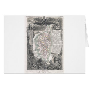 1852 Map of  Corsica