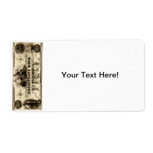 1853 Cochituate Fifty Dollar Note