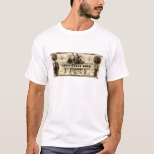 1853 Cochituate Fifty Dollar Note T-Shirt