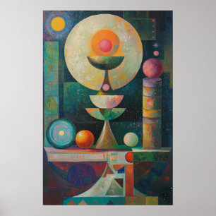 1854 Dreamlike Flow Poster