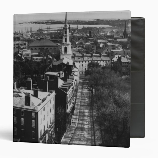 1859:  A view of Boston from the State House Binder (Front/Inside)