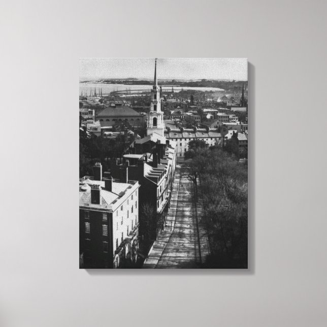 1859:  A view of Boston from the State House Canvas Print (Front)