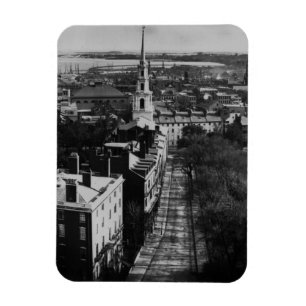1859:  A view of Boston from the State House Magnet