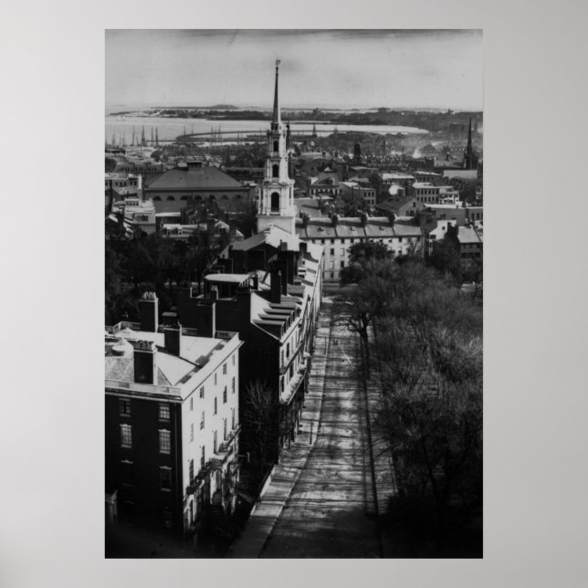 1859:  A view of Boston from the State House Poster (Front)
