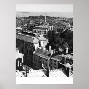 1859:  A view of Boston looking south Poster