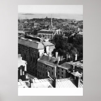 1859: A view of Boston looking south Poster