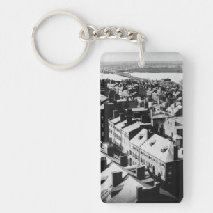1859: The city of Boston, Massachusetts Keychain