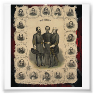 🎖️⚔️ 1860 Civil War Heroes USA South Photo Print