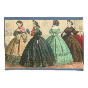 1861 German fashion plate Pillowcase