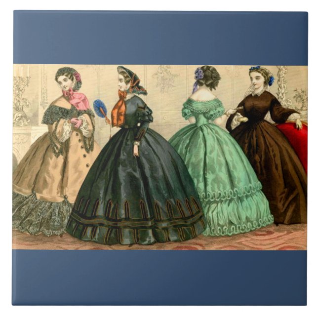 1861 German fashion plate Tile (Front)