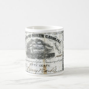 1862 North Carolina 50 Cent Note Coffee Mug