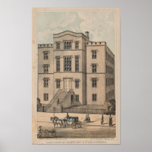 1863 Ladies Union Aid Society NY Art Poster