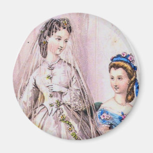 1863 Victorian Bride Magnet