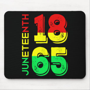 1865 Independence Day Black Pride Mouse Pad