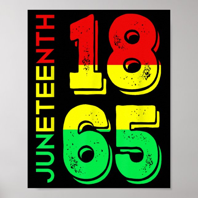 1865 Independence Day Black Pride  Poster (Front)