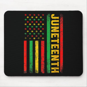 1865 Juneteenth Black History American Flag Africa Mouse Pad