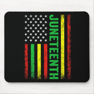 1865 Juneteenth Black History American Flag Africa Mouse Pad