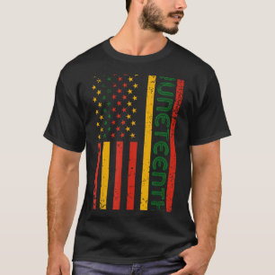 1865 juneteenth black history american flag T-Shirt