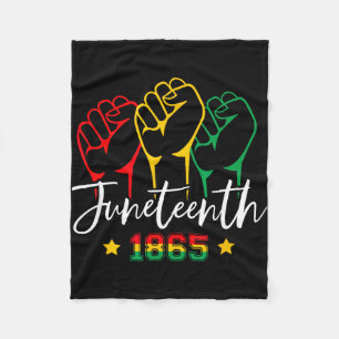 1865 juneteenth celebrate african american freedom fleece blanket