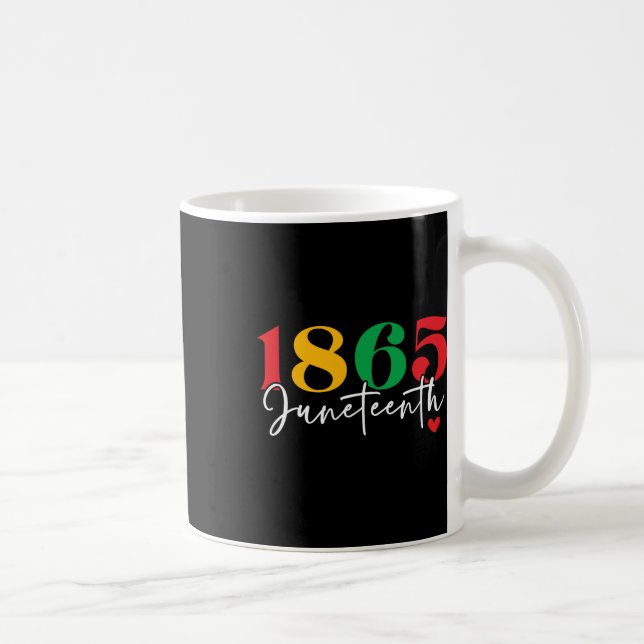1865 Juneteenth Celebrate Black History Month  Coffee Mug (Right)