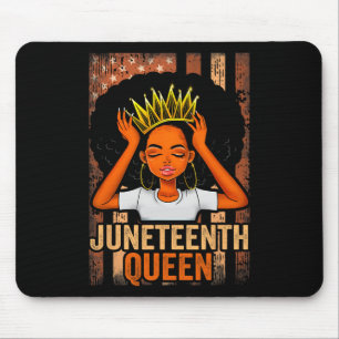 1865 Queen Melanin Usa Flag Black History Mouse Pad