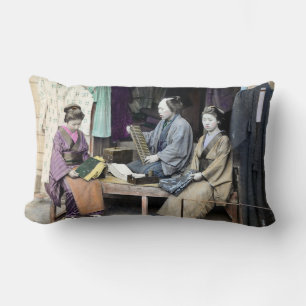 1870 Fabric Dealer of Japan Lumbar Pillow