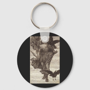 1871 Odin, Norse God of War Keychain