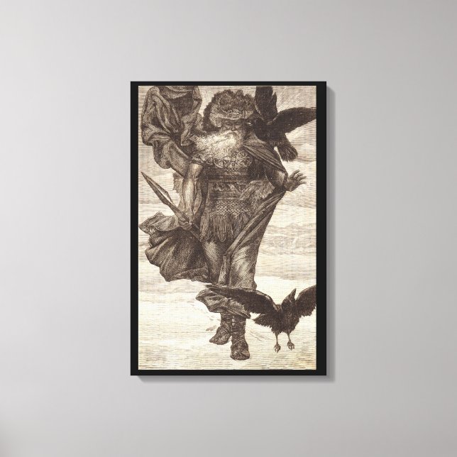 1871 Odin, Norse God of Wisdom Canvas Print (Front)
