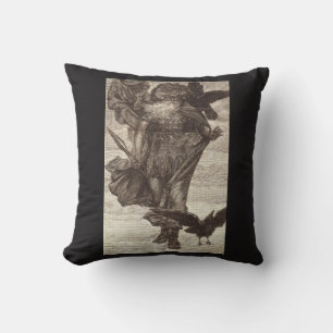 1871 Odin, Norse God of Wisdom Throw Pillow
