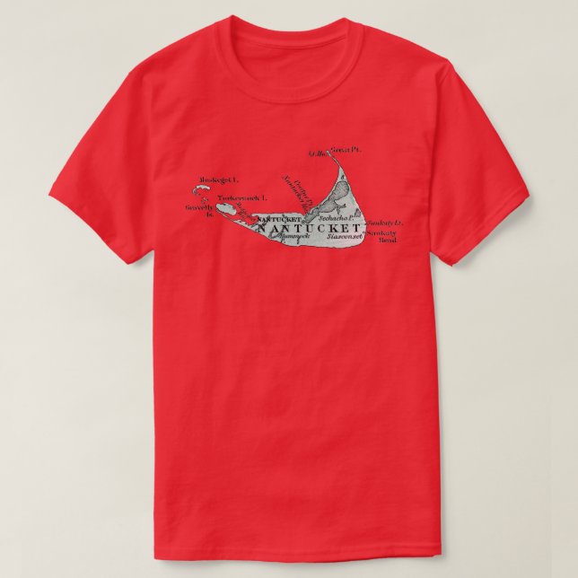 1875 Nantucket Island TShirt (Design Front)