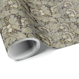 1876 Vintage William Morris  Anemone Wrapping Pape Paper