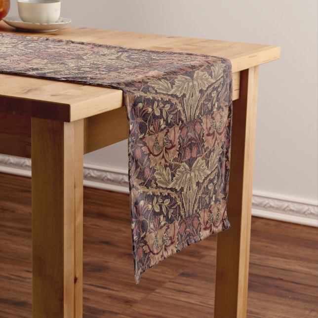 1876 Vintage William Morris Honeysuckle Short Table Runner (In Situ)