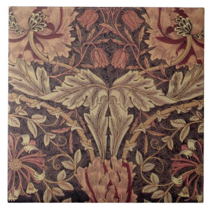 1876 Vintage William Morris Honeysuckle Tile