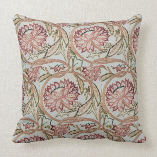 1878 Vintage William Morris Flowerpot Throw Pillow