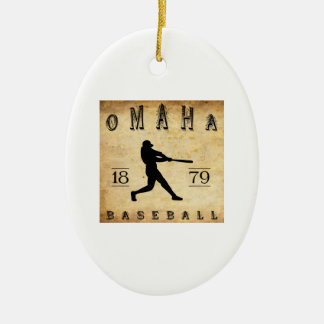 1879 Omaha Nebraska Baseball Ceramic Ornament