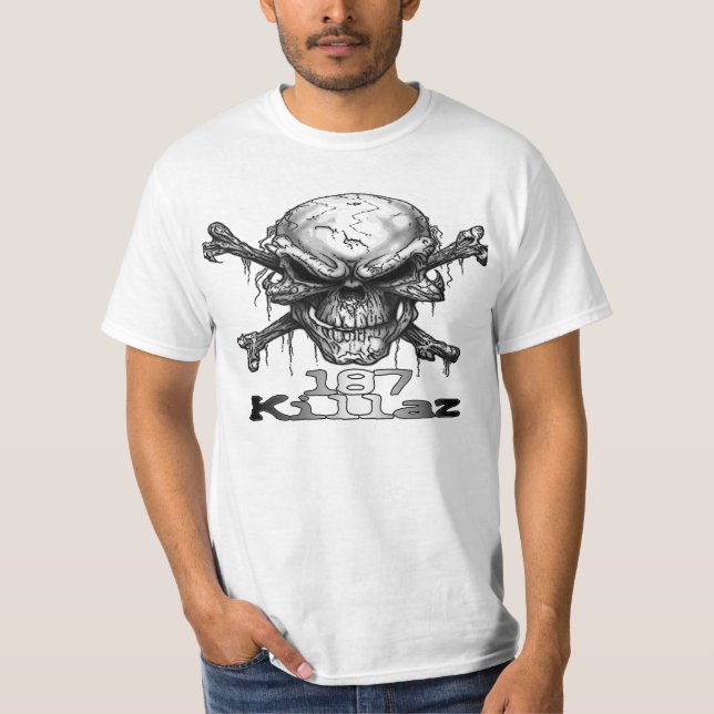 187 Killaz Skull T-Shirt (Front)