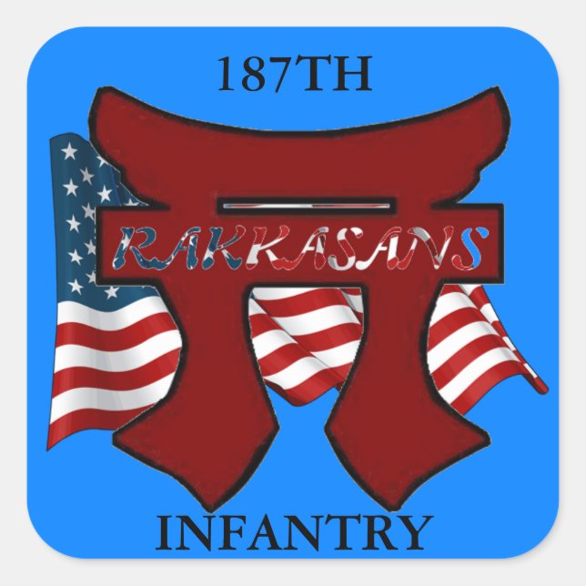 187E INFANTERIE RAKKASANS STICKERS (Devant)