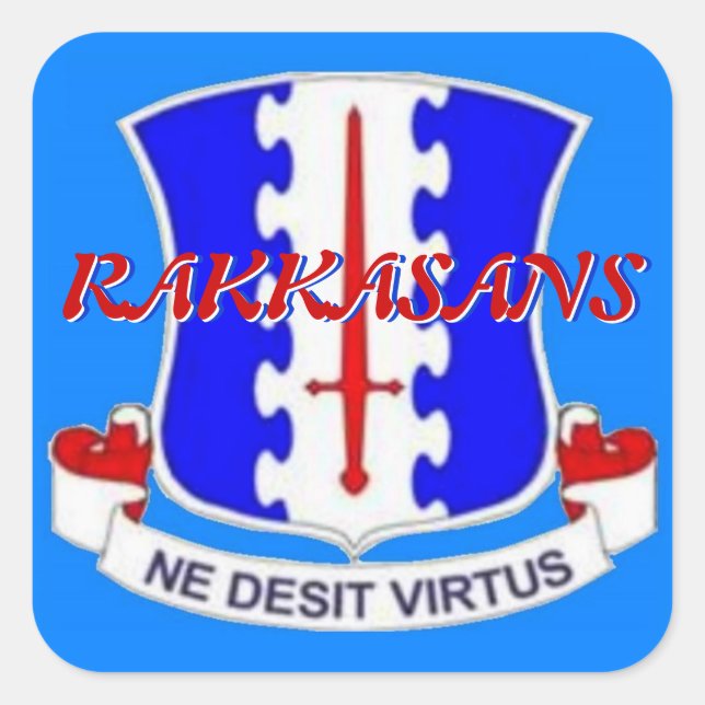 187th DUI RAKKASANS Stickers (Front)