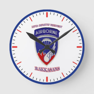 187th Infantry Regiment Round Clock
