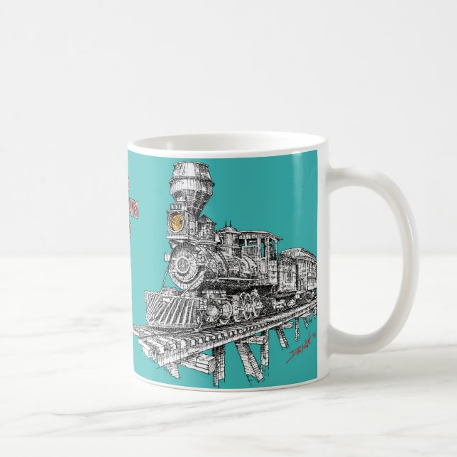 1880 Baldwin 2-8-0 Coffee Mug (Right)
