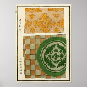 1880 Chinese Phoenix Mythological Art Poster
