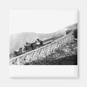 1880 Passengers trains at work Magnet