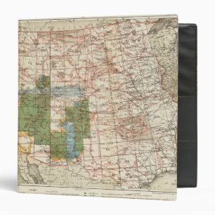 1880 Progress Map of The US Geographical Surveys Binder