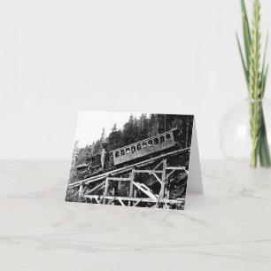 1880 Railroad Train ' Cloud ' Card