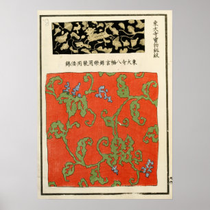 1880 Stoddard Chinese Ornament Pattern Poster
