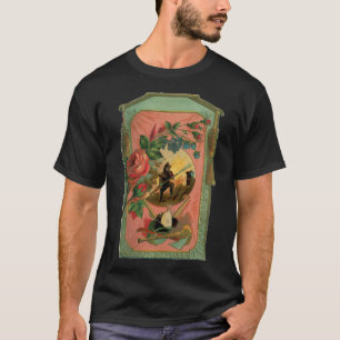 1880's Fireman Firefighter Artwork Antique T Shirt