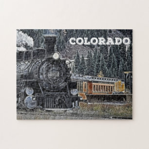 1881 Durango & Silvertown Narrow Gauge Railroad Jigsaw Puzzle