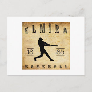 1885 Elmira New York Baseball Postcard